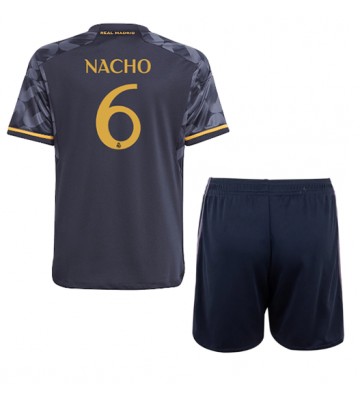 Maillot de foot Real Madrid Nacho #6 Extérieur enfant 2023-24 Manches Courte (+ pantalon court)